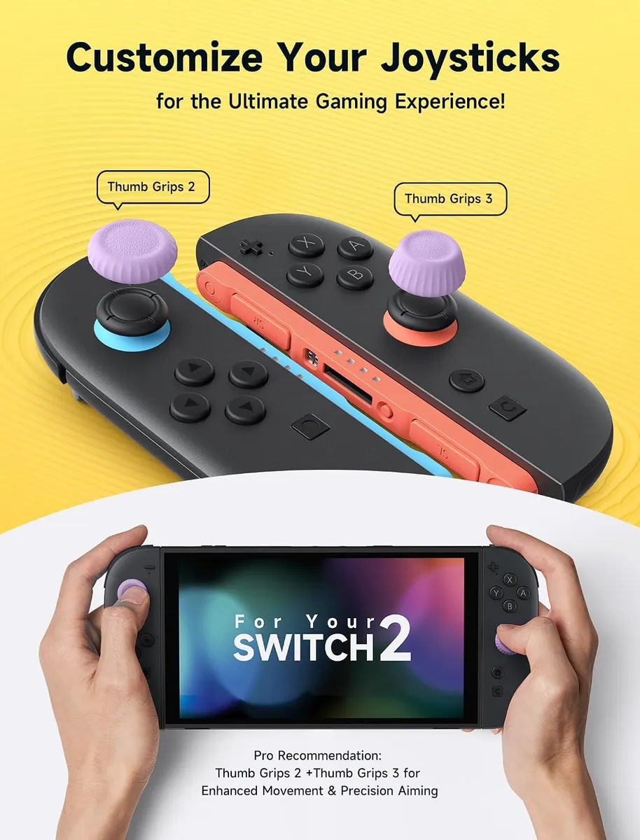 JSAUX grips de pouce pour Nintendo Switch 2 : vue complémentaire 2