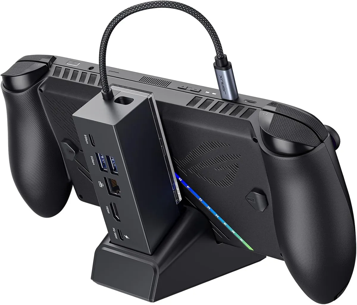 JSAUX Station d'accueil pour ROG Xbox Ally X (2025)/ROG Ally X/ROG Ally X/Steam Deck/Legion Go, Dock 6-en-1…