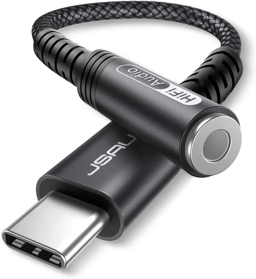 JSAUX Adaptateur de Casque USB C Aux, USB C vers Jack 3,5 mm, Adaptateur Audio pour iPhone 16 Pro/16 Pro…