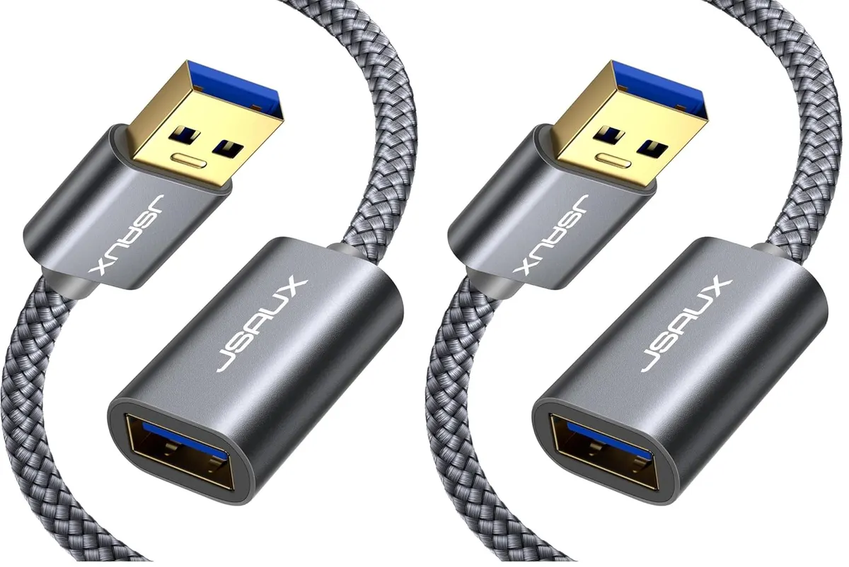 JSAUX Câble Rallonge USB 3.0 [3M] Câble Extension USB 3.0 Mâle A vers Femelle A 5Gbps Compatible avec Clé…