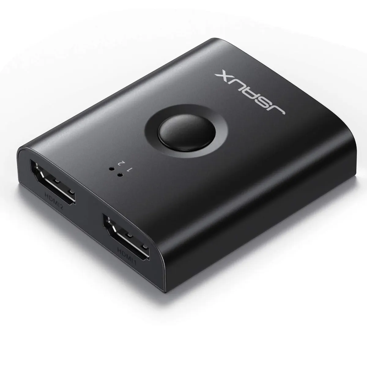 JSAUX Commutateur HDMI 2.0 4K 60 Hz 2 en 1 sortie Aluminium Répartiteur bidirectionnel 2 x 1/1 x 2 UHD 3D…