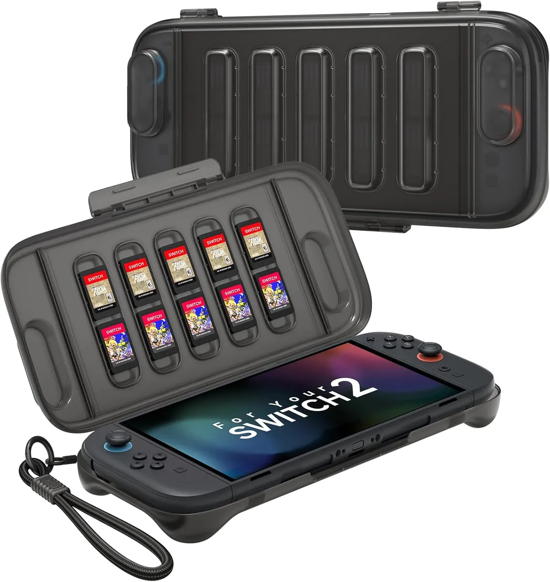 JSAUX Étui Rigide Protecteur Compatible avec Nintendo Switch 2 (2025), Coque de Transport Rigide, Fente…