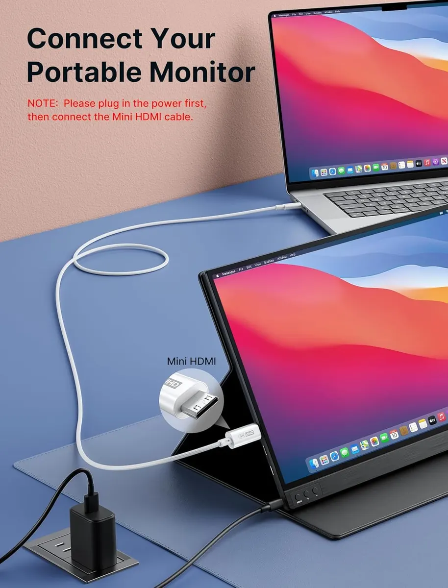 JSAUX Câble USB C vers Mini HDMI 3FT : vue complémentaire 2