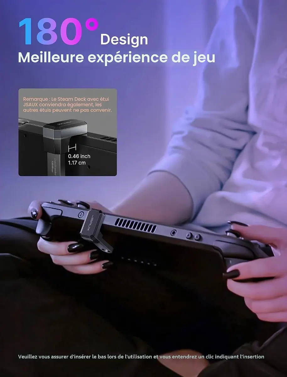 JSAUX Adaptateur USB C 180 degrés (2 pièces) : vue complémentaire 1