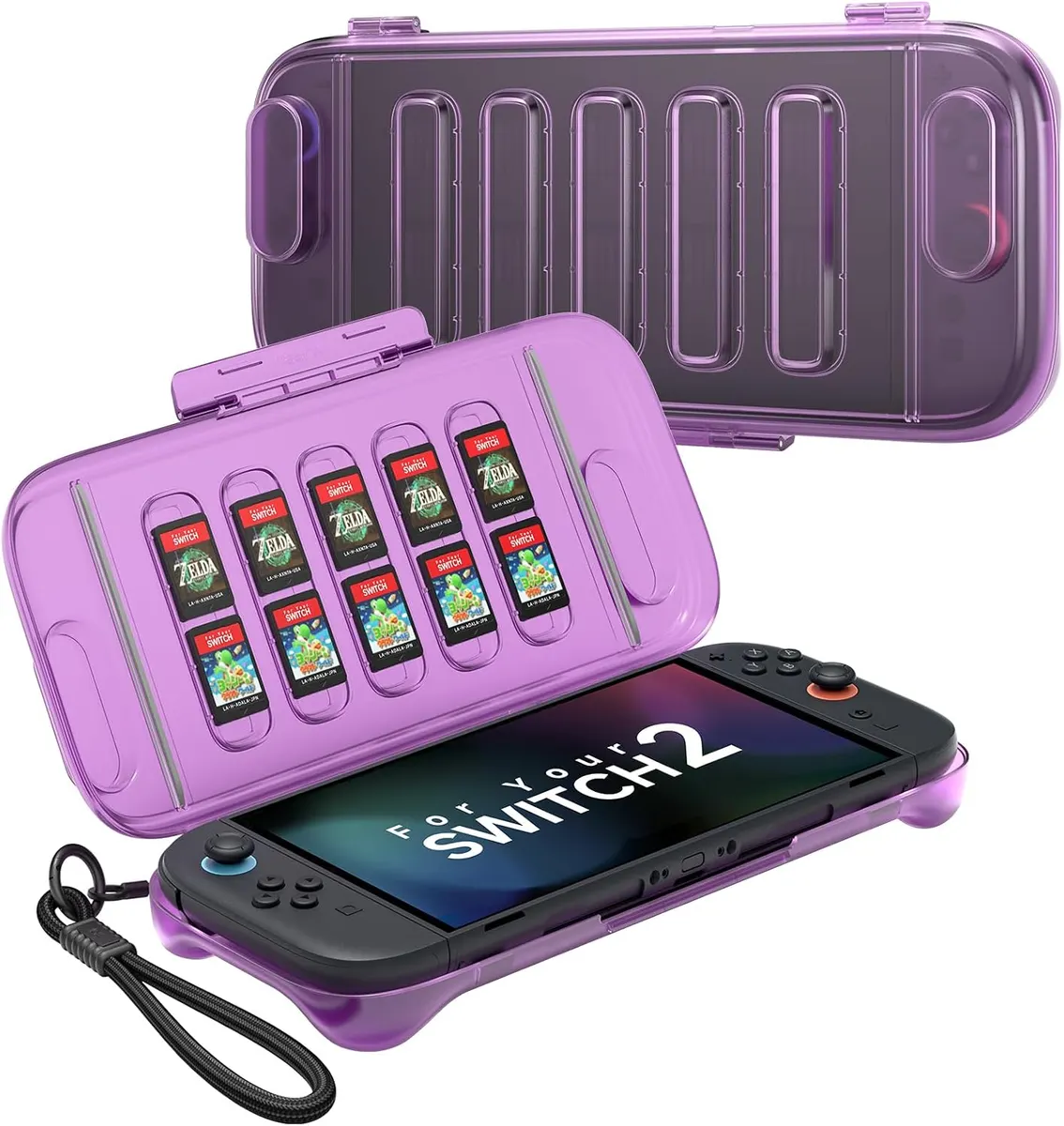 JSAUX Étui Rigide Protecteur Compatible avec Nintendo Switch 2 (2025), Coque de Transport Rigide, Fente…