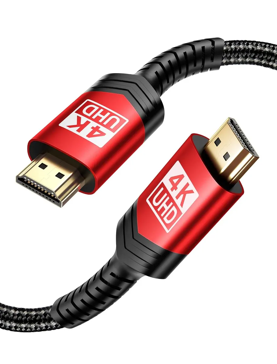JSAUX Câble HDMI 2M 4K Ultra HD, Haute Vitesse Nylon Câble HDMI 2.0 Supporte Ethernet/ 3D/ Retour Audio -…
