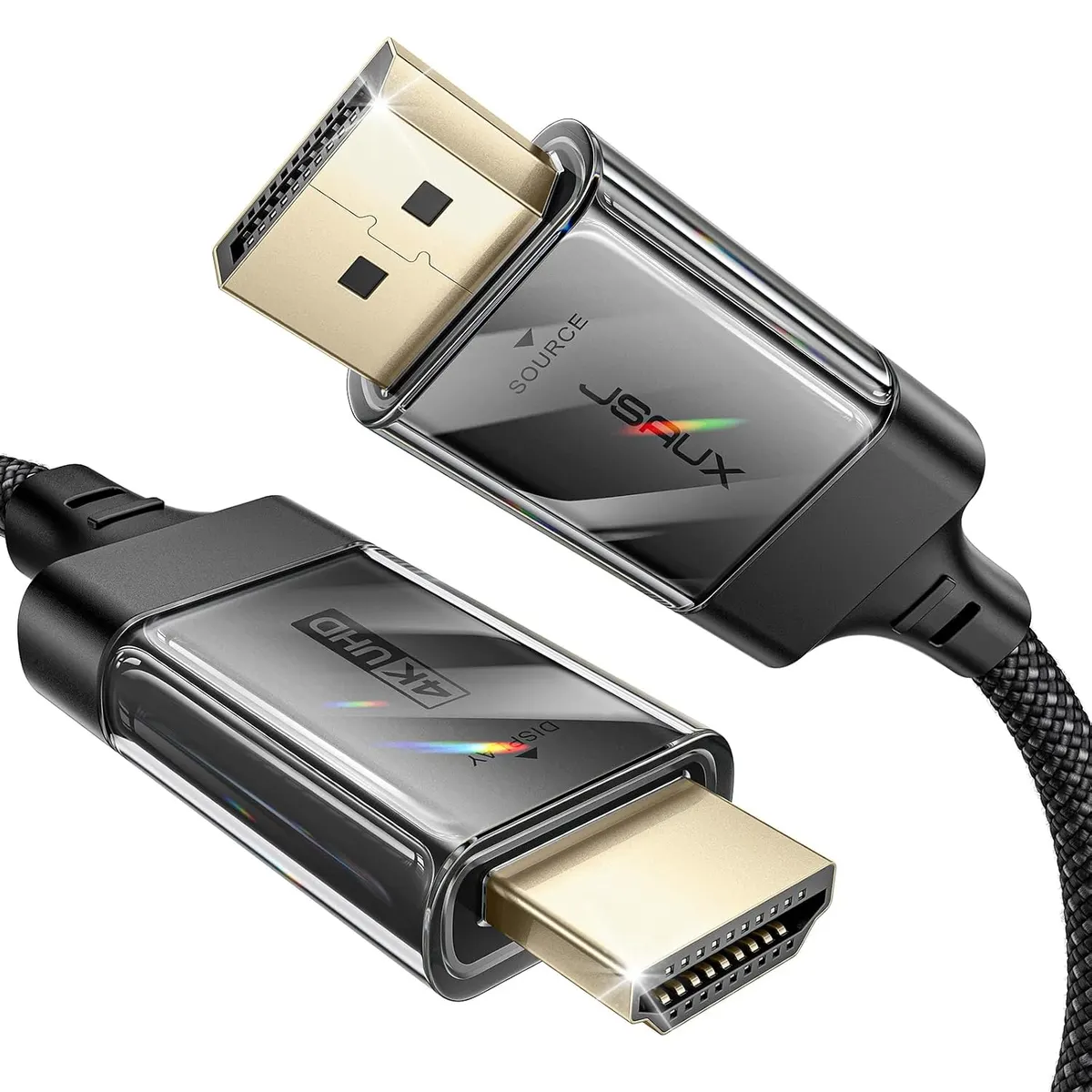 JSAUX Câble DisplayPort 4K vers HDMI 1 m