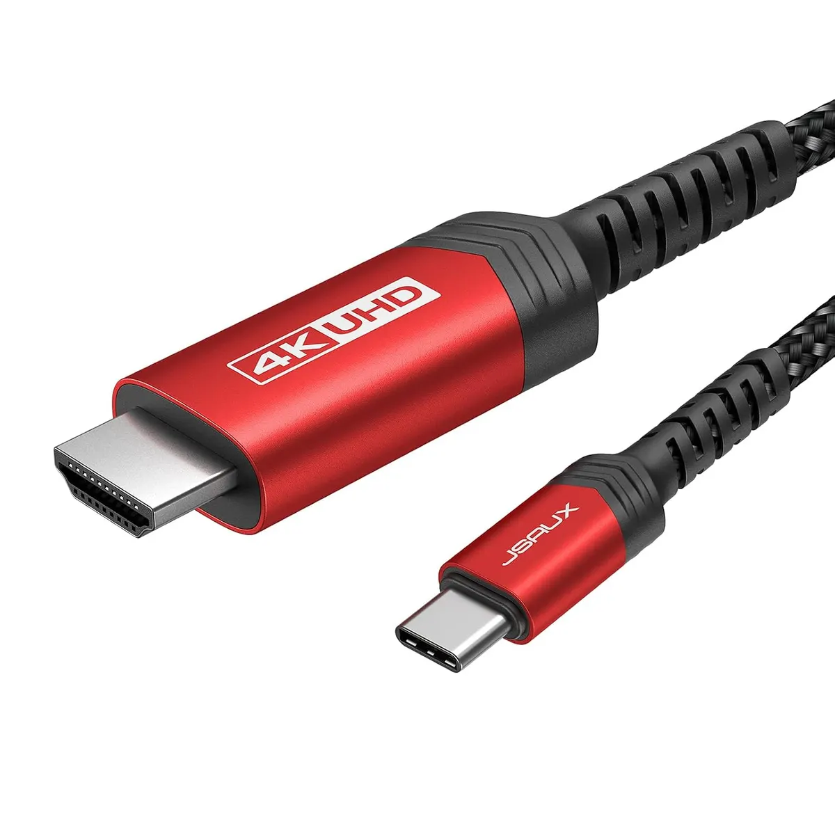 JSAUX Câble USB C vers HDMI 1M [4K@60Hz], USB Type C vers HDMI [Thunderbolt 3] Compatible avec MacBook Pro…