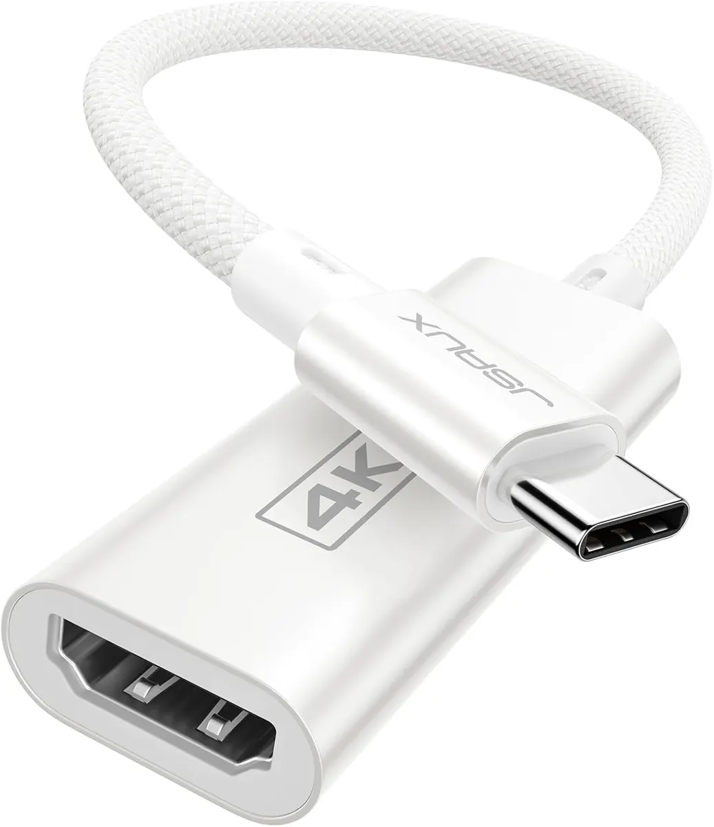 JSAUX Adaptateur USB C vers HDMI, Adaptateur USB Type C 4K vers HDMI Femelle [pour Thunderbolt 3] pour…