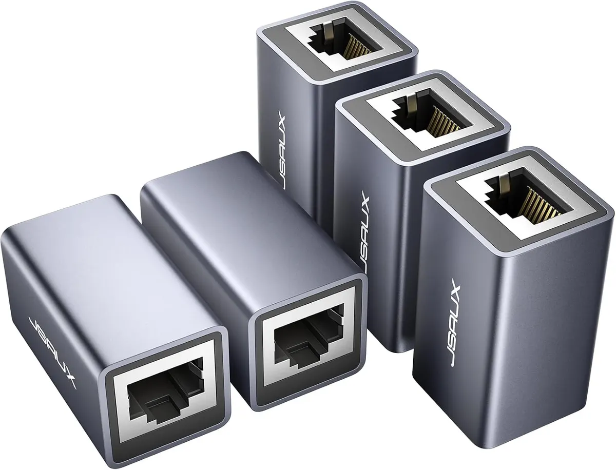JSAUX Coupleur RJ45 Ethernet Raccord RJ45 Femelle vers Femelle (Lot de 5), LAN Rallonge Connecteur…