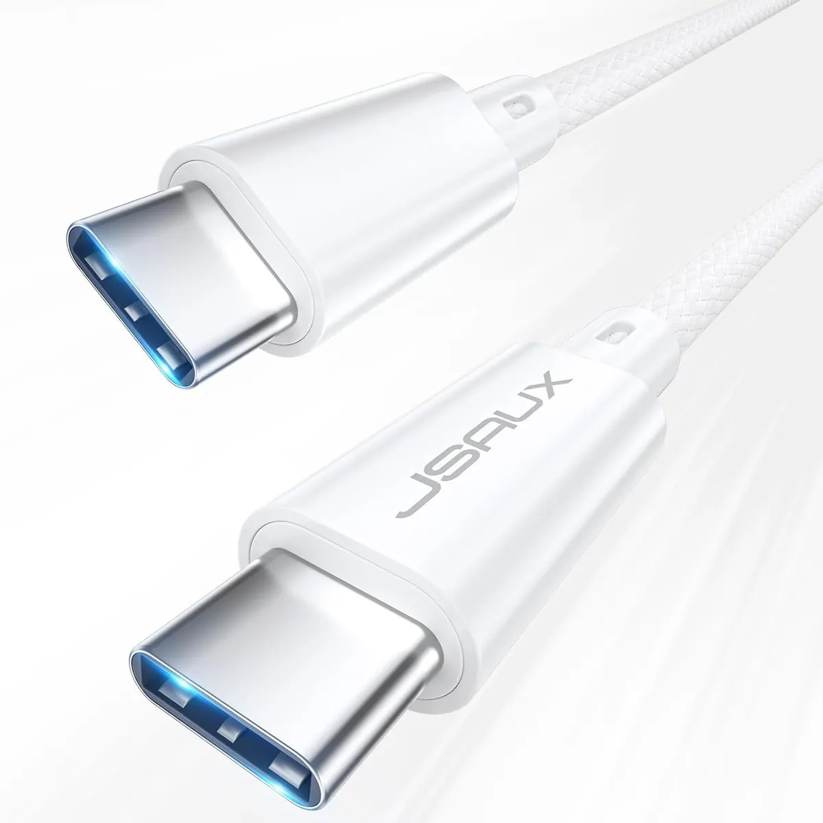 JSAUX Câble USB C vers USB C 3.2 Gen 2 - Transfert de données 20 Gbit/s - 1 m - Câble vidéo 4K - 100 W PD -…