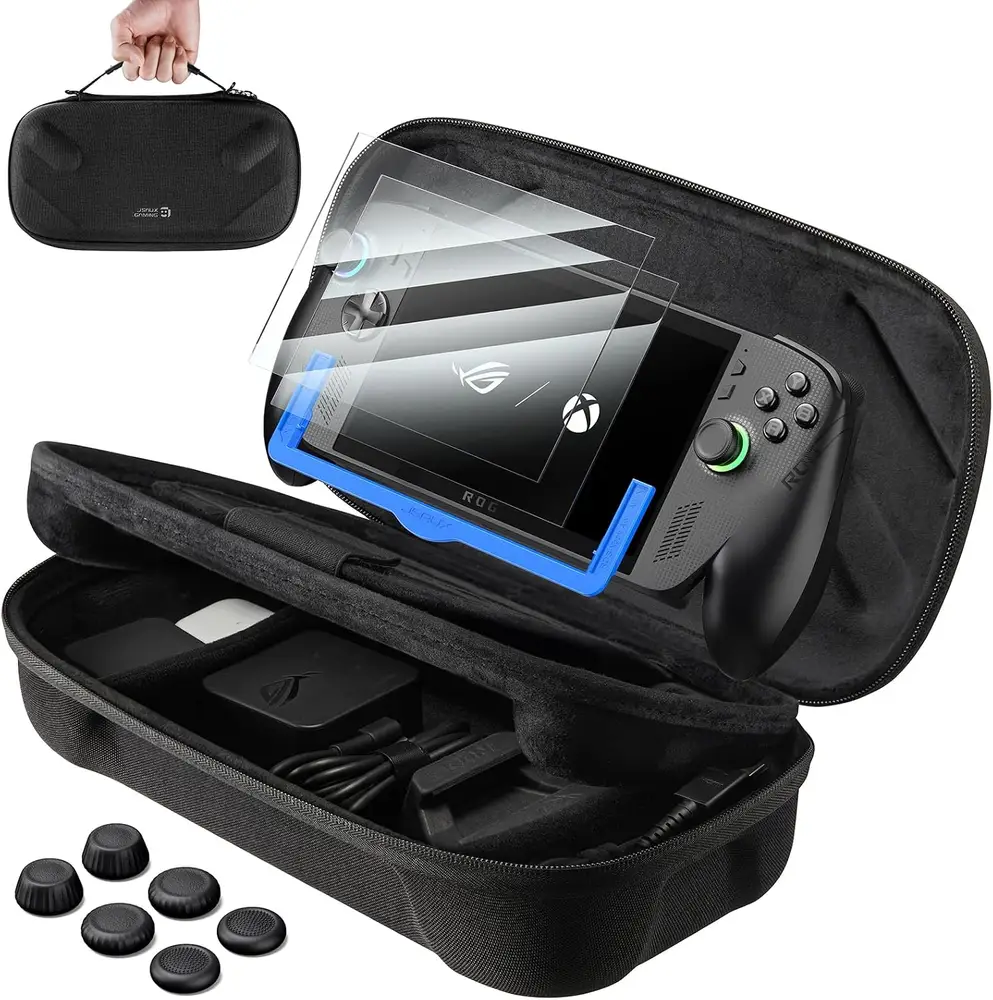 JSAUX Étui de Transport pour ROG Xbox Ally X, kit 3 en 1 avec 2 Protections d’écran, Cadre d’alignement, 6…