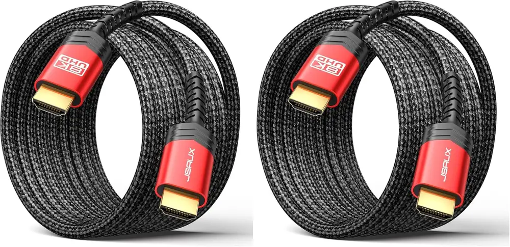 JSAUX 10K Câble HDMI 2.1 3M, 48Gbps Ultra High Speed, 8K@60Hz 4K@120Hz HDR10+ eARC Dolby Vision 3D VRR,…