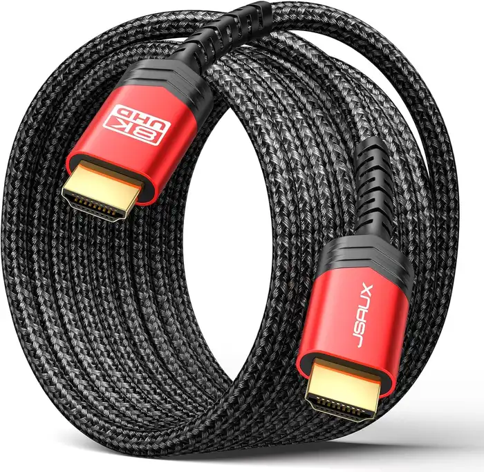 JSAUX 10K Câble HDMI 2.1 3M, 48Gbps Ultra High Speed, 8K@60Hz 4K@120Hz HDR10+ eARC Dolby Vision 3D VRR,…