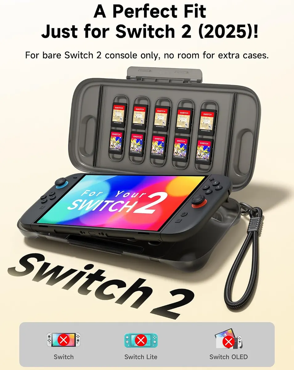 JSAUX Étui Rigide Protecteur Compatible avec Nintendo Switch 2 (2025) : vue complémentaire 3