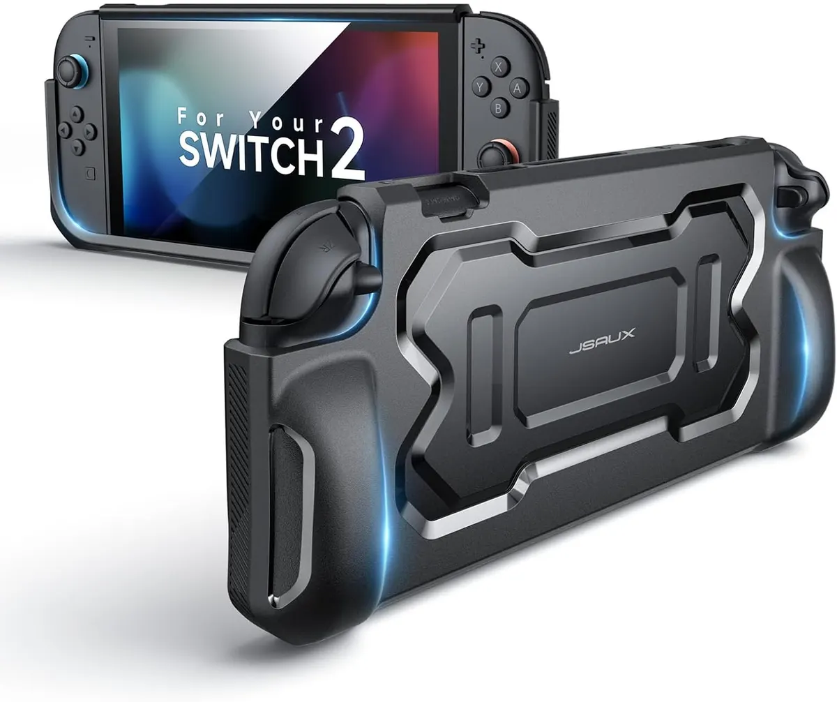 JSAUX Coque De Protection JSAUX pour Switch 2 2025, Housse Portable en TPU avec Grip Compatible avec La…