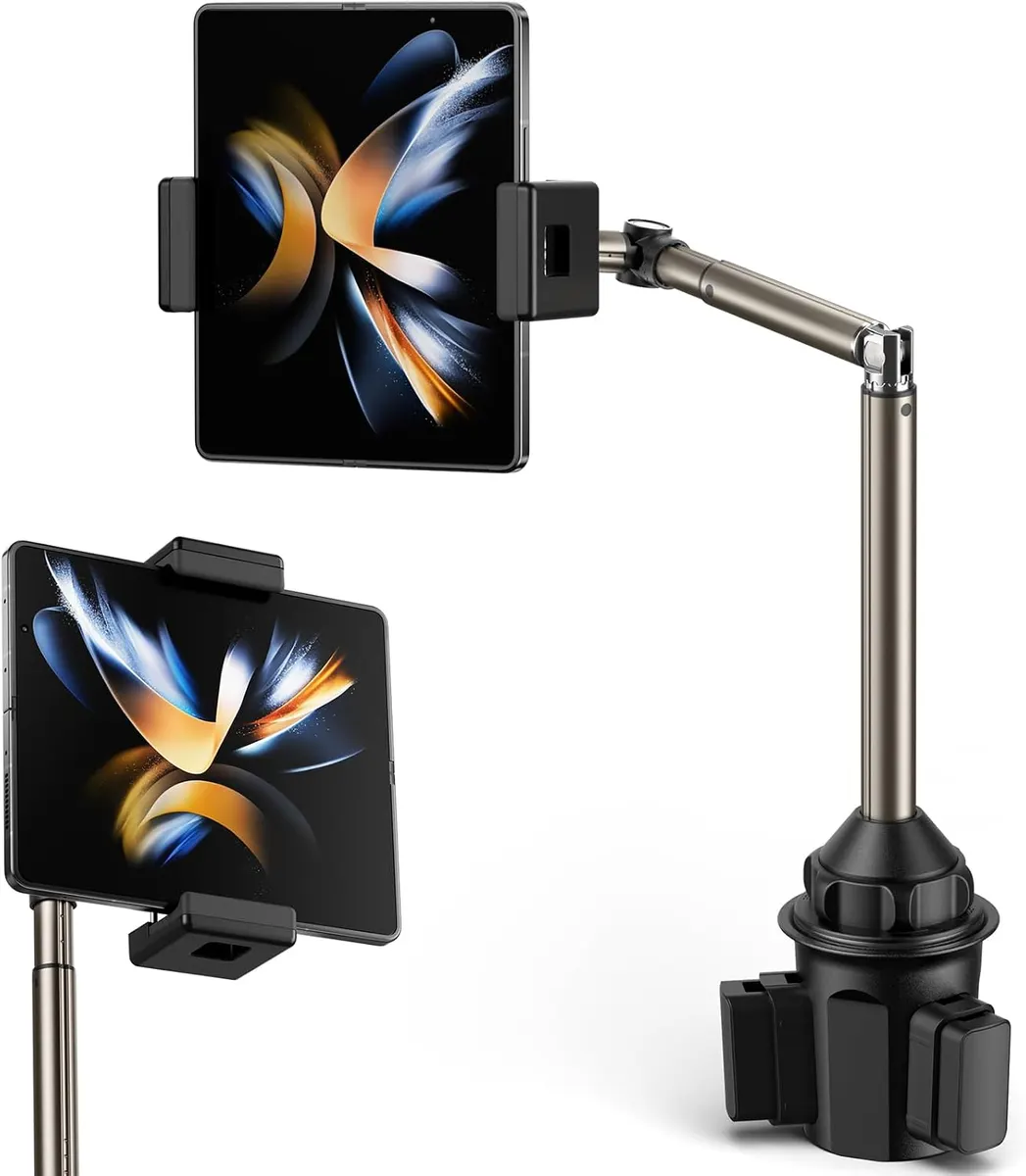 JSAUX Support Universel pour Téléphone Pliable dans Porte-Gobelet, Support de Téléphone pour Voiture et…