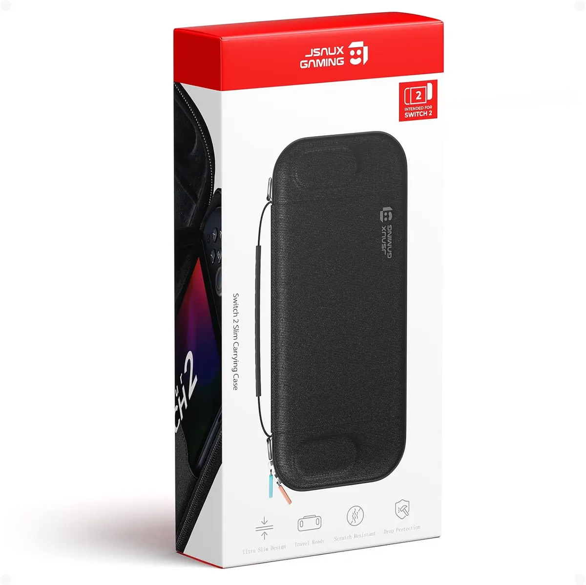 JSAUX Étui de Transport Slim pour Switch 2 (2025), Coque Rigide de Protection avec 12 Emplacements pour…