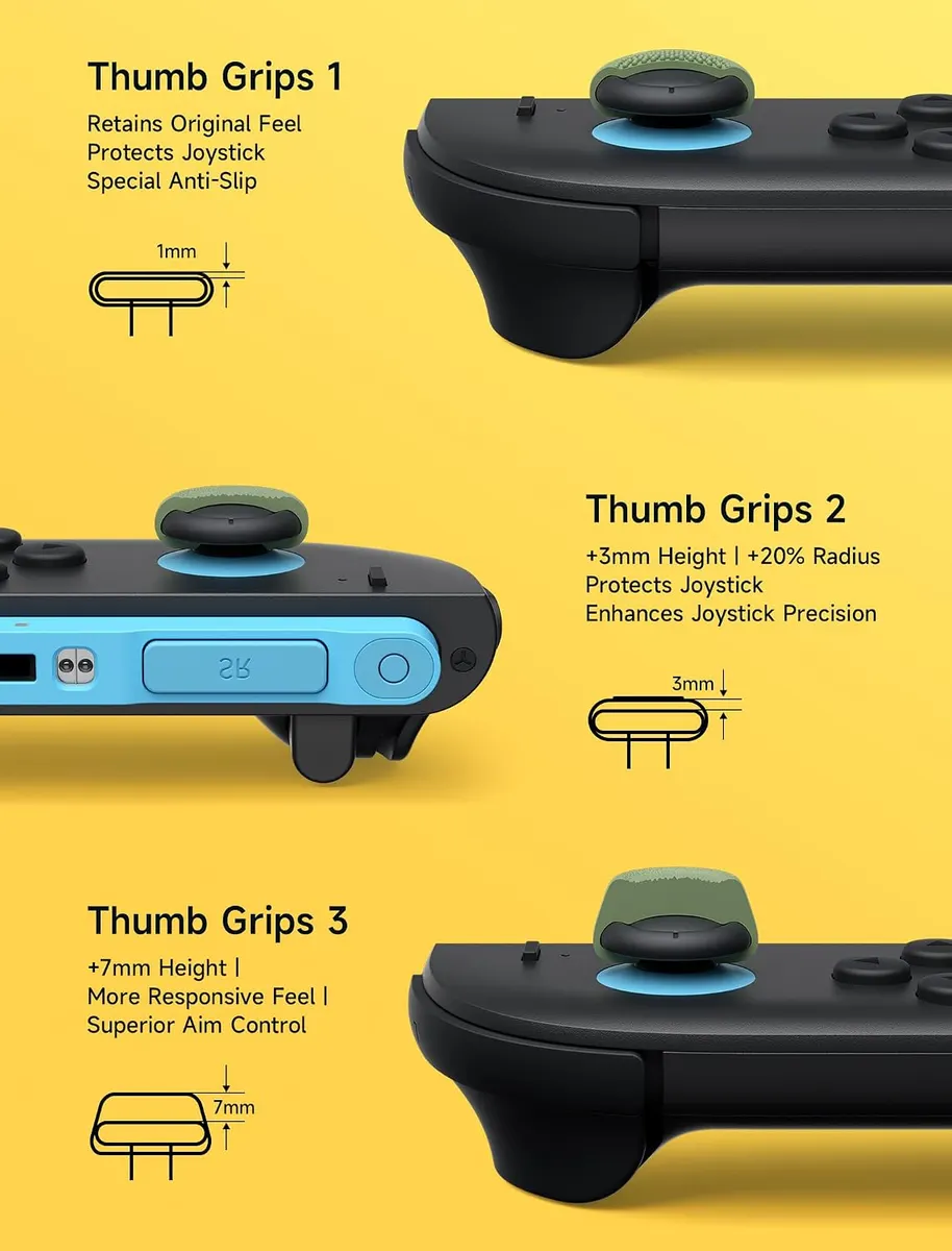 JSAUX grips de pouce pour Nintendo Switch 2 : vue complémentaire 1