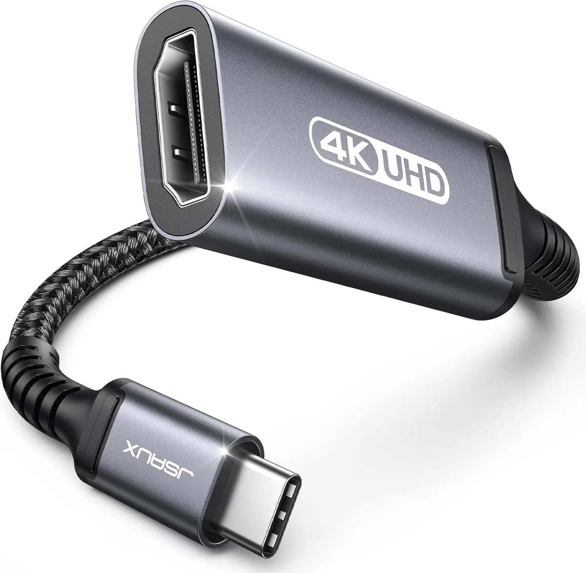 JSAUX Adaptateur USB-C vers HDMI 4K @ 60Hz, Thunderbolt3/4 HDMI USB C Adaptateur Compatible avec MacBook…