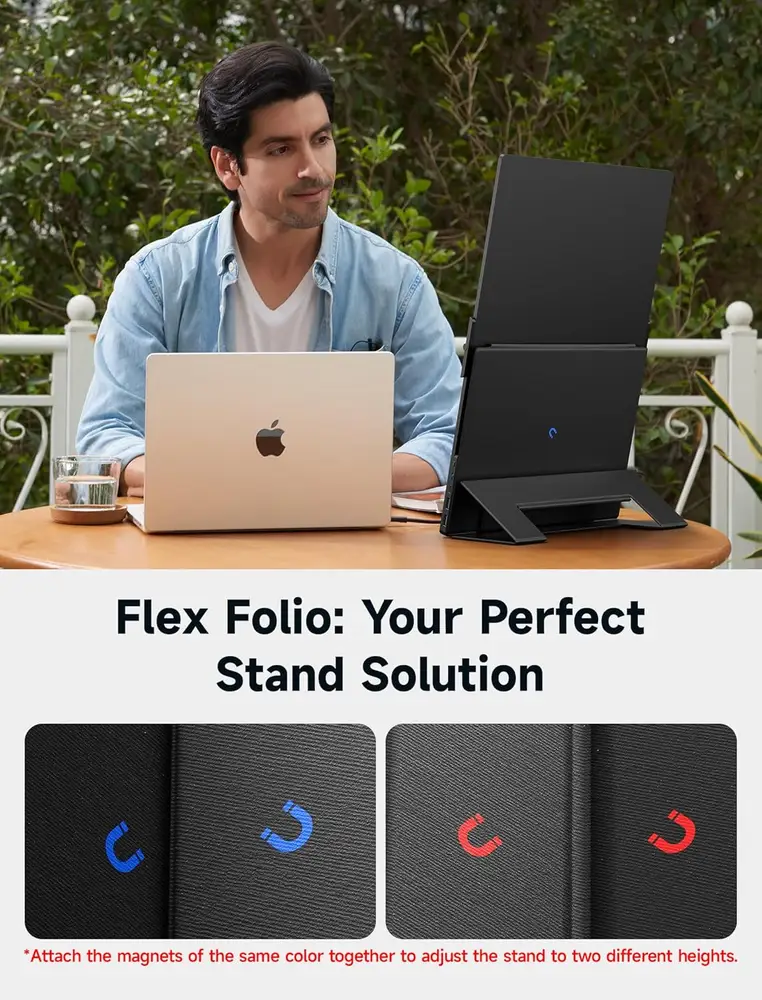 JSAUX Cuir Stand pour Moniteur Portable FlipGo 13.5" : vue complémentaire 3