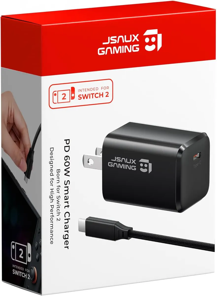JSAUX Chargeur USB C 60 W pour iPhone 17 Pro Max/Air, chargeur portable à charge rapide compatible avec…
